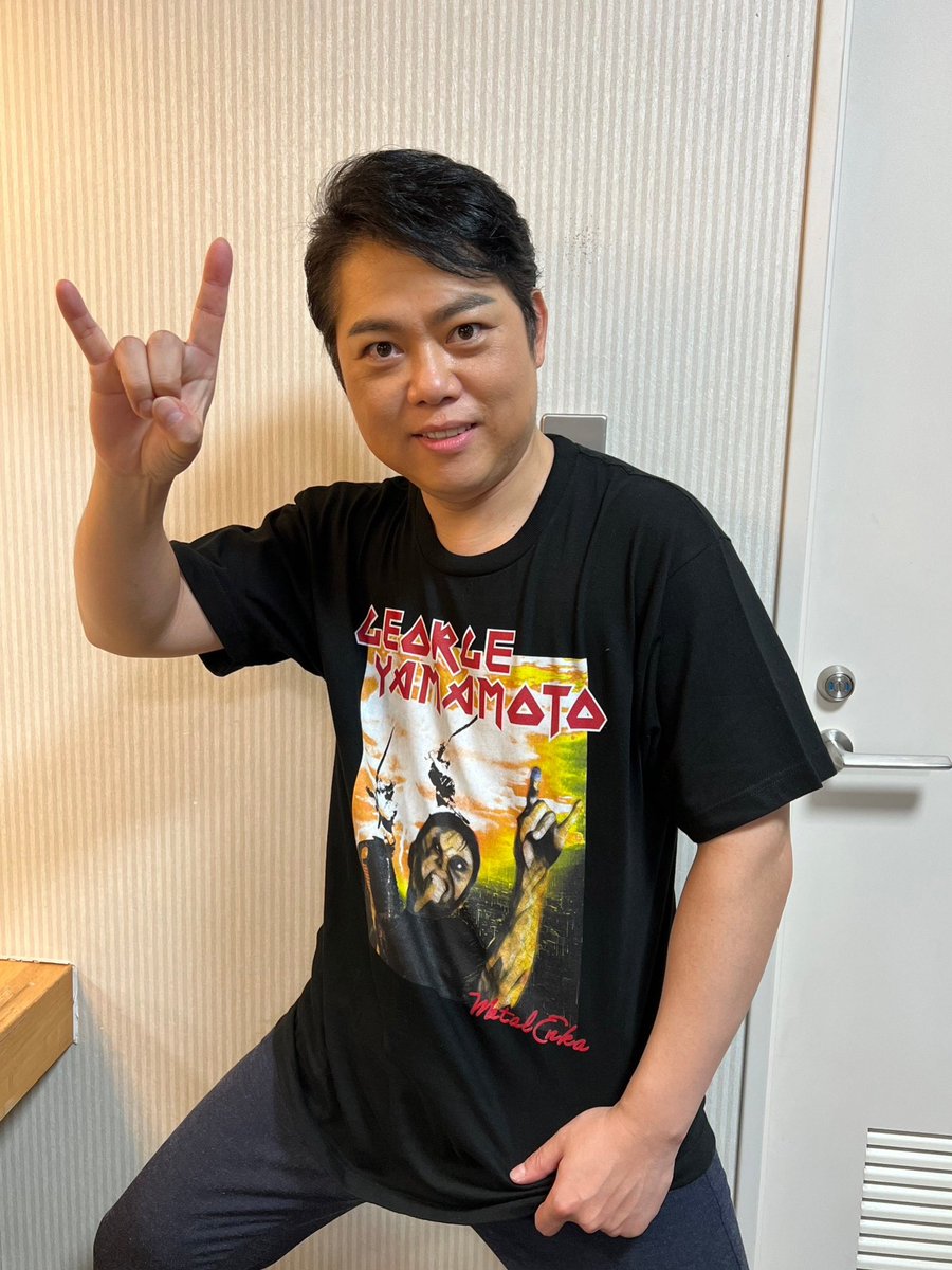 yeh〜！ 山本譲二さんの大人気Tシャツ 頂きました！ #山本譲二メタル化計画