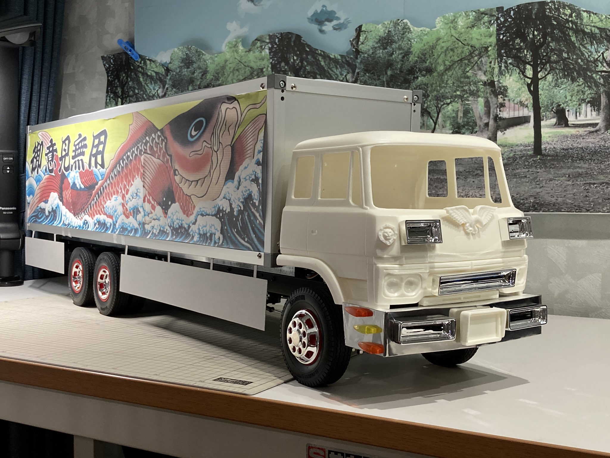 2トン ムネトラ キャンター 1/14 デコトラ 制作途中 架装要望可 2トン