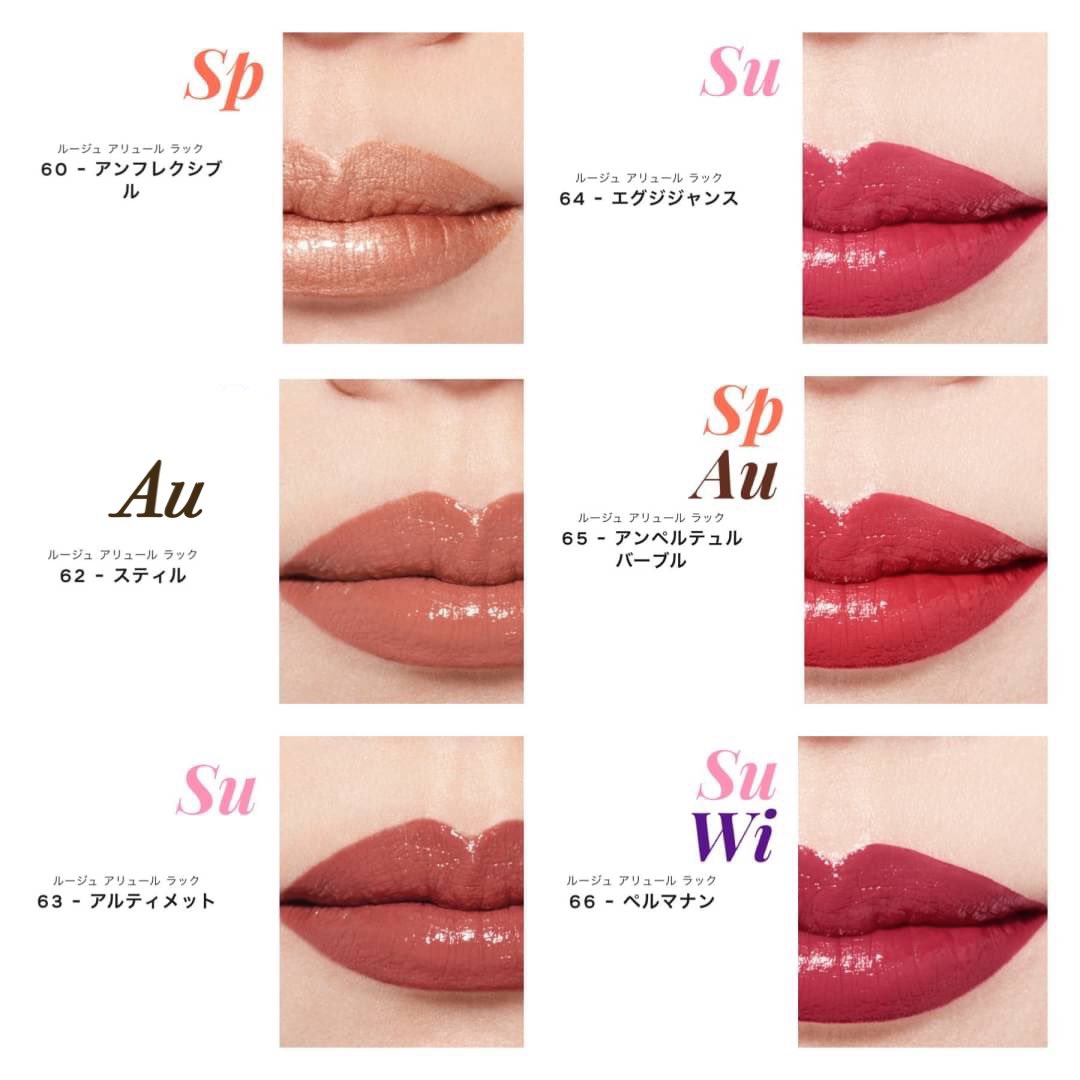 CHANEL（シャネル）ルージュアリュールラックをパーソナルカラー別に