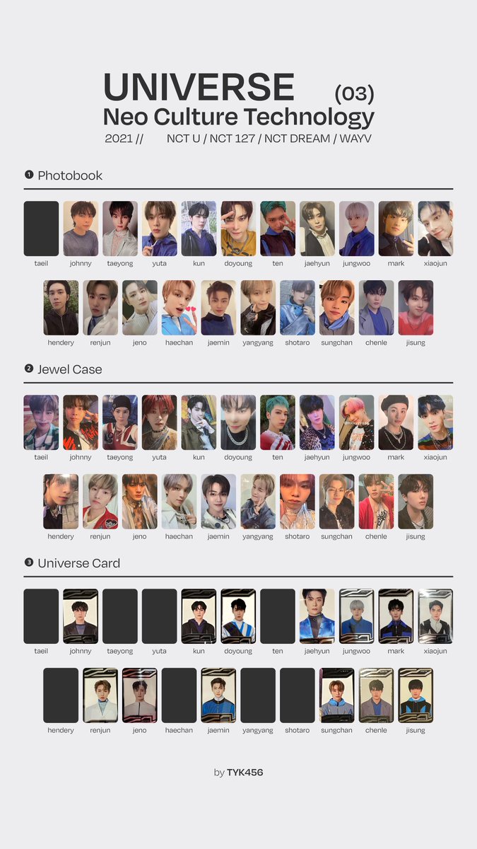 NCT2021 Universe photocard template (+ shotaro photobook, doyoung