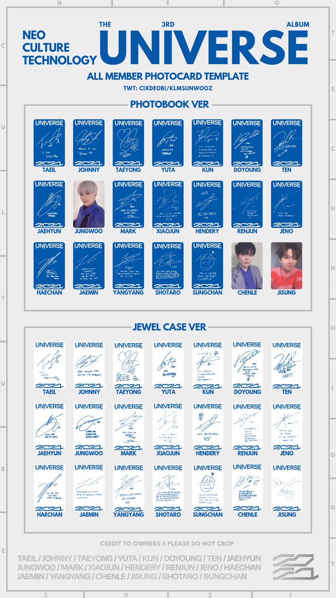 update: 엔시티 2021 포카 리스트 교환 NCT 2021 [UNIVERSE] OT21 ALL