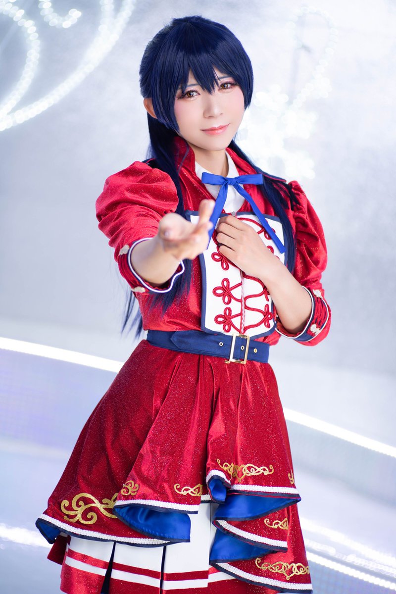 ♪cosplay♪ 園田海未💙ラブライブ!フェス衣装 風がちょっと冷たいと