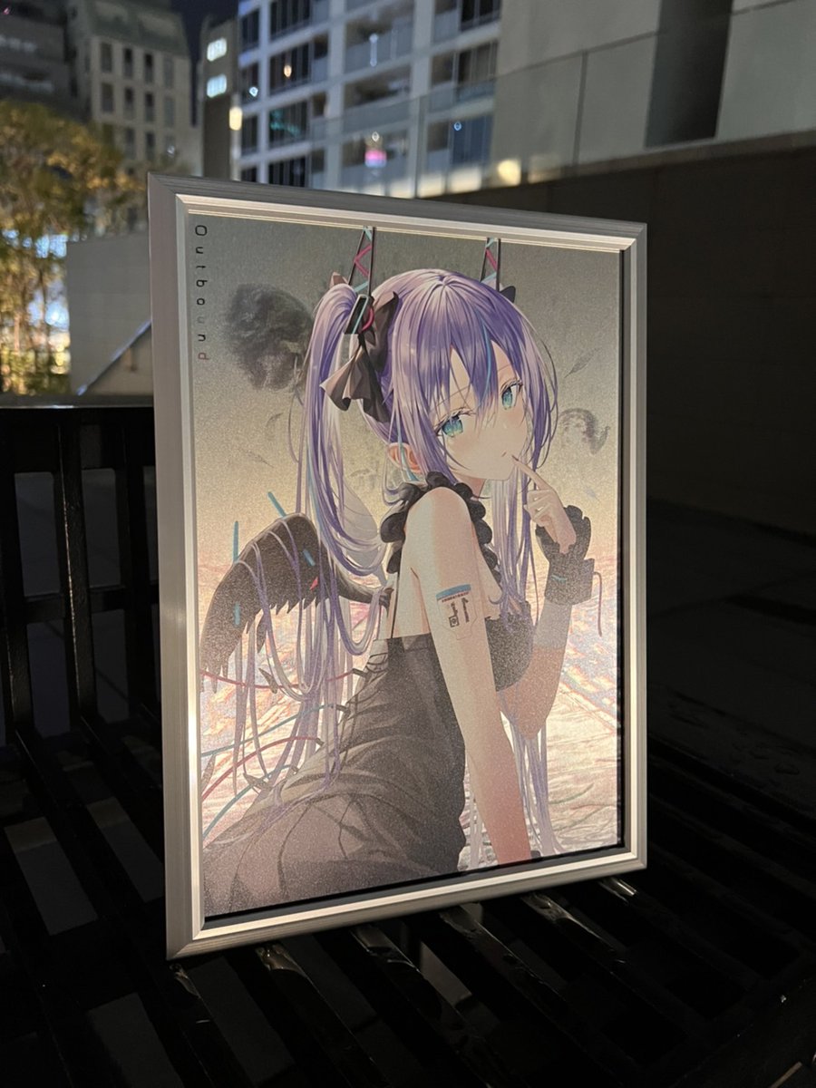 絵師100人展 12 グッズ紹介】 こちらは「メタルアートプレート」！金属