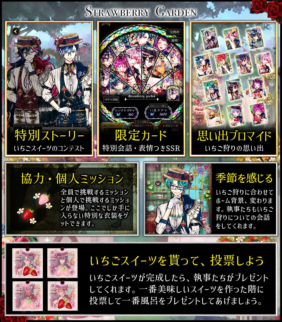 5/1 イベント【Strawberry garden】を開催🍓 ・短めで読みやすい