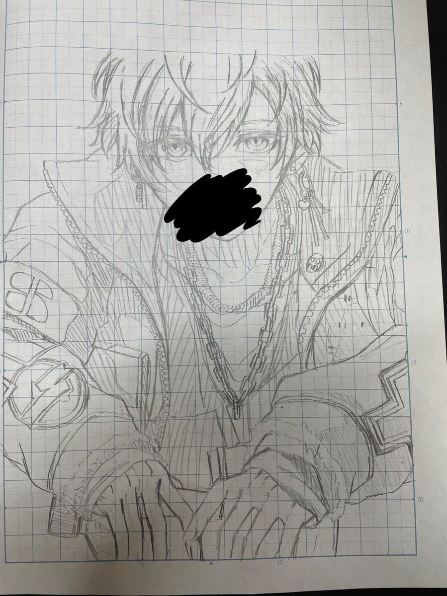 星4 東雲彰人 手にした熱気 特訓後を模写した✌️口は上手くいかなかっ