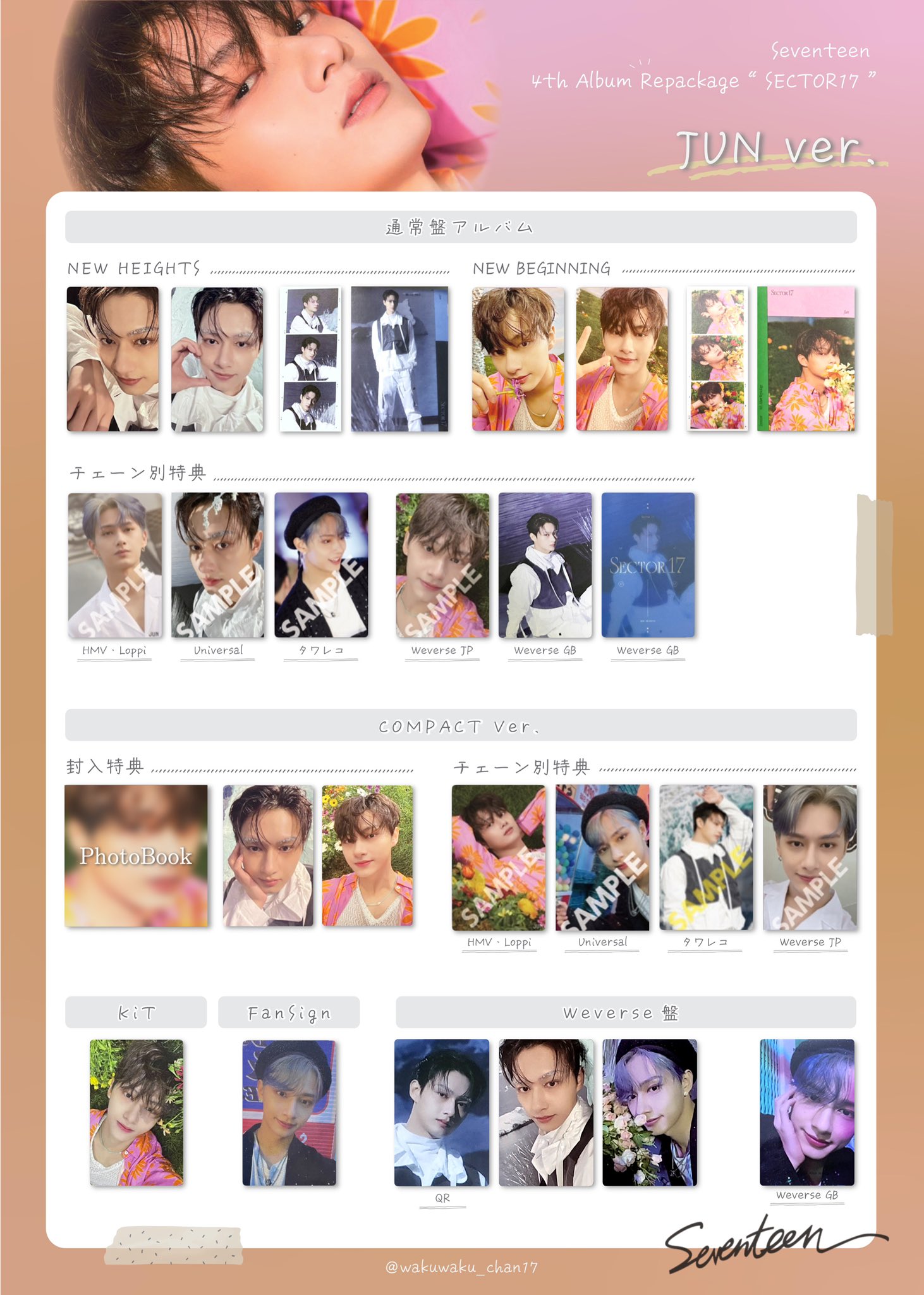 SEVENTEEN ジュン トレカ SEVENTEEN ジュン トレカ まとめ売り - K-POP