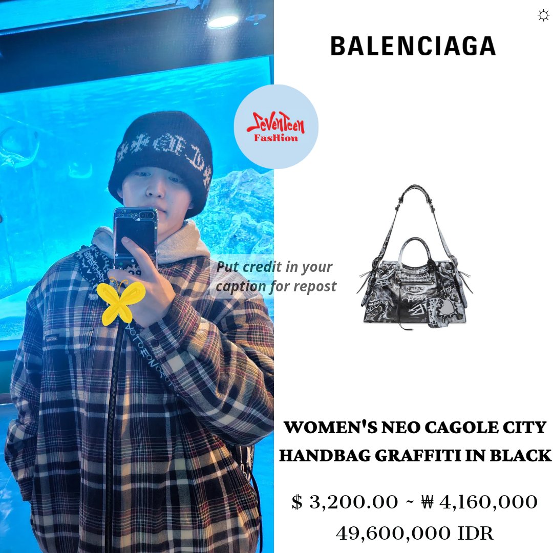 Scoups style Seventeen Weverse Update (231120) 1. Balenciaga Bag 2