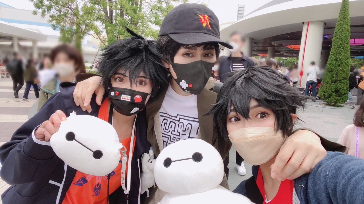 Dハロ仮装🎃ベイマックス】 ハピライ並び中に出会えた、かっこよすぎる