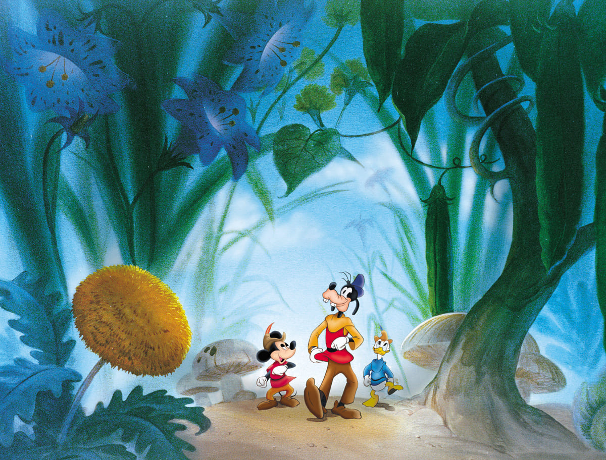 ミッキーが「ジャックと豆の木」のジャックを熱演する「ファンアンド