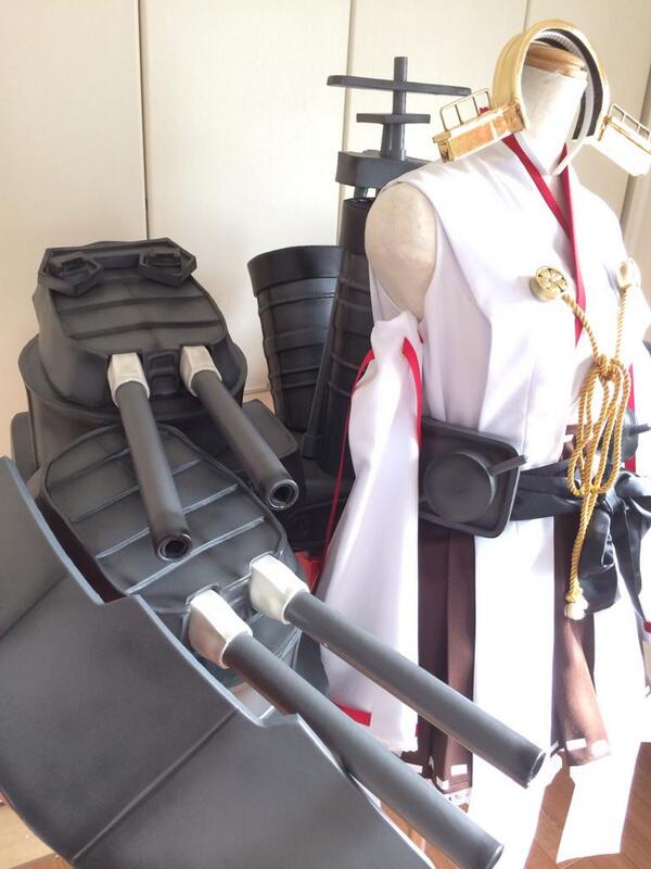 艦これの金剛改二のコスプレ衣装と艤装が完成しましたヽ(´ー｀)ﾉ昨日は
