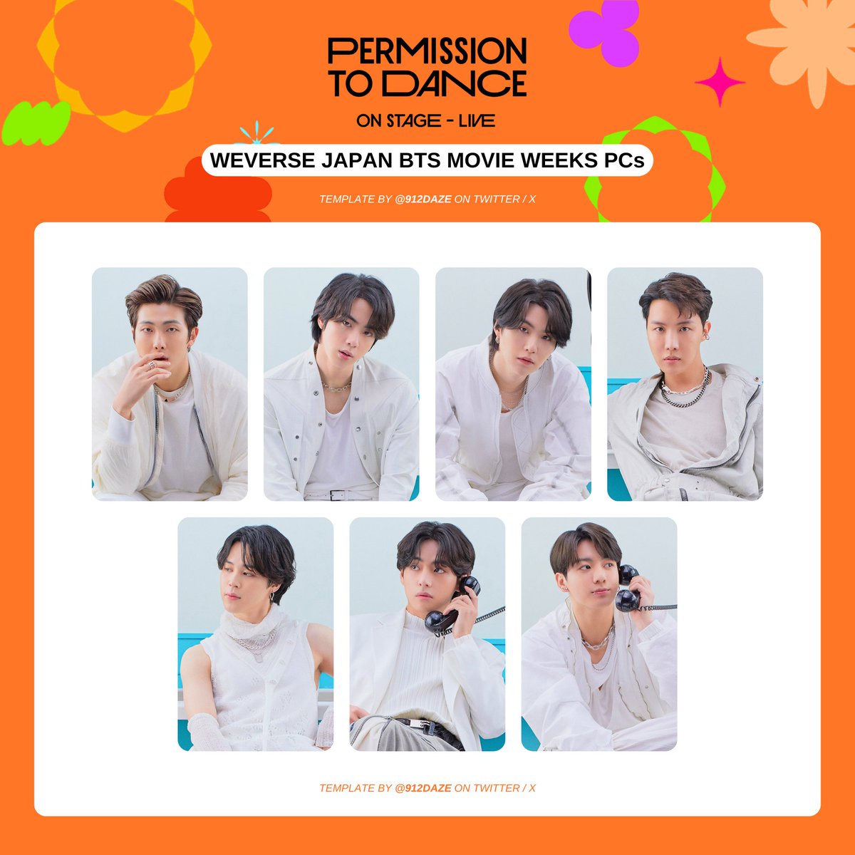 BTS PERMISSION TO DANCE ON STAGE PTD PC PHOTOCARD WISHLIST WL