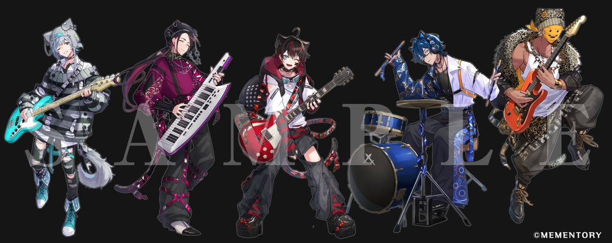 メメントリ×カラオケまねきねこ コラボこちらの等身ビジュアルを担当