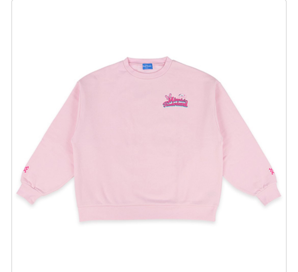 ミニーのファンダーランドのトレーナー、背中や袖口が可愛すぎる