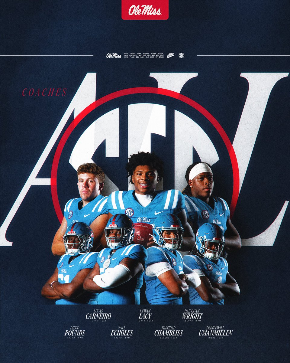 Coaches All-SEC Honors 📈 First-Team All-SEC RB Kewan Lacy K Lucas