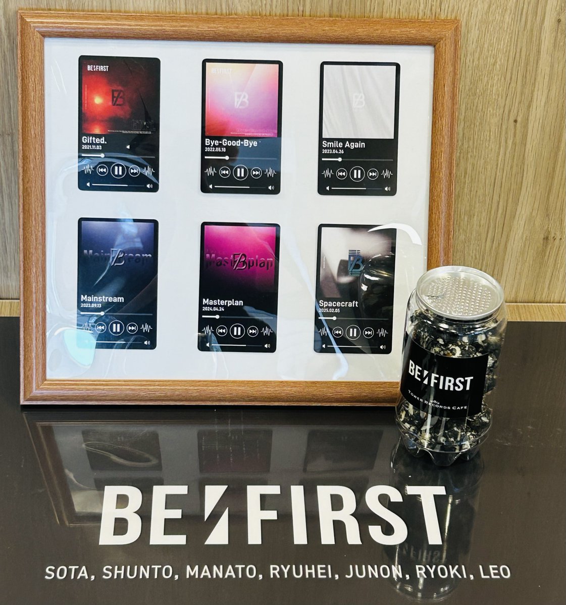 BE:FIRSTタワレコカフェ レコード盤チョコレート 渋谷、池袋、福岡3点