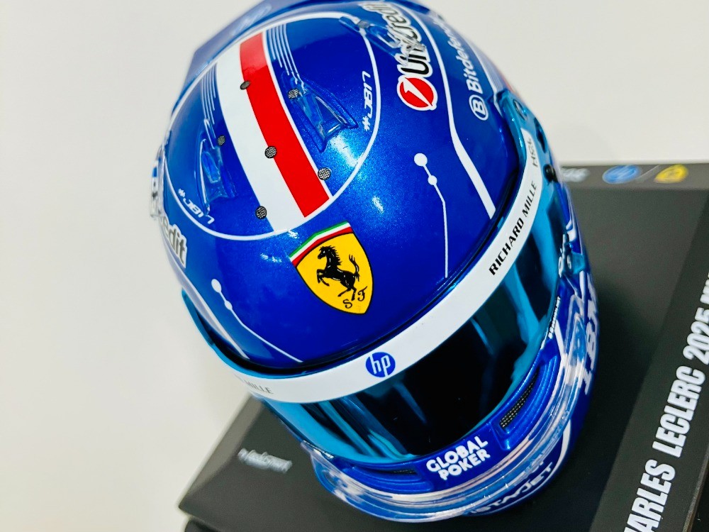 🏄🏻‍♂️【#ルクレール #フェラーリ 2025 マイアミGP ヘルメット 1/5