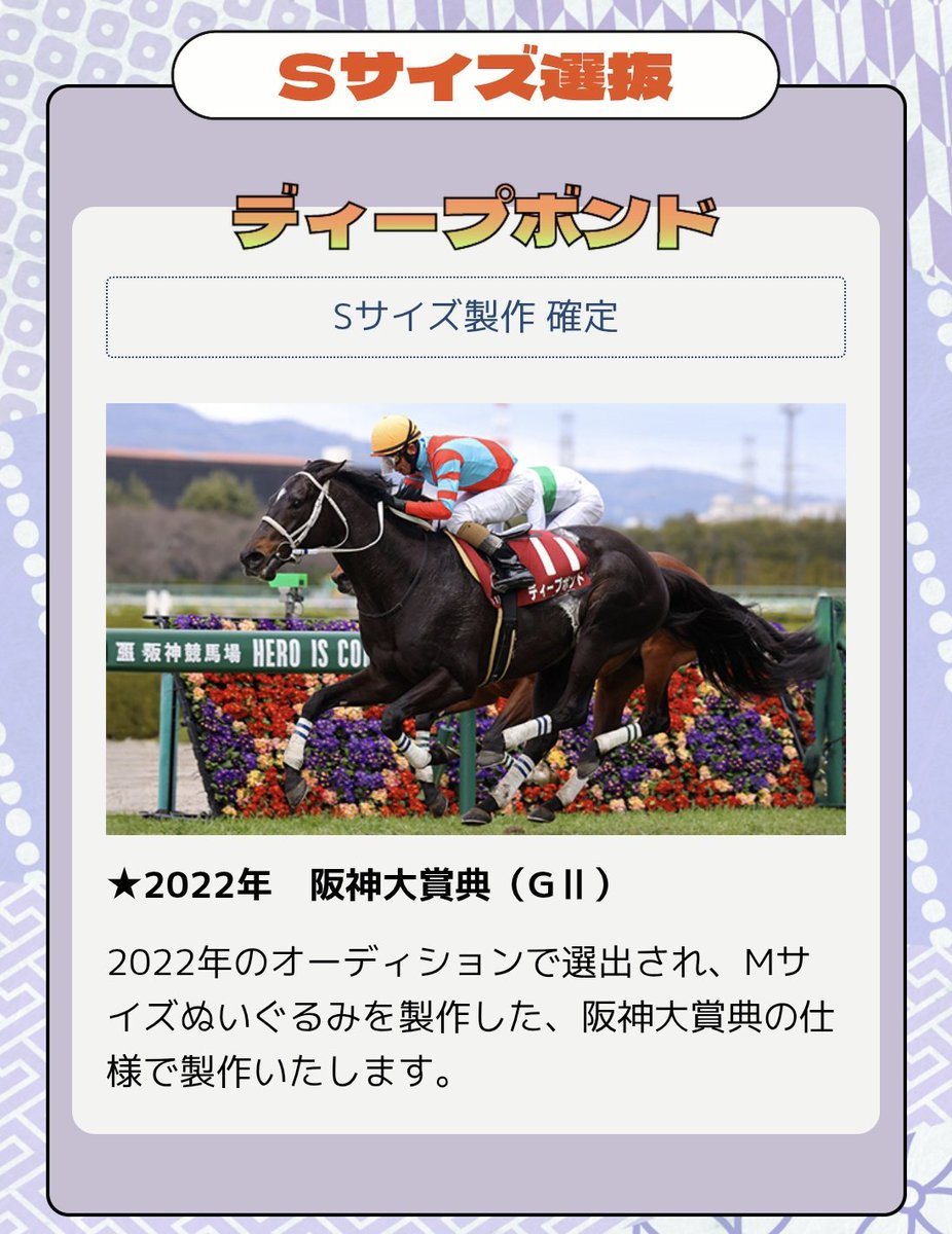 ㊗️Sサイズ製作決定!!】 アイドルホースオーデション2025の結果が発表