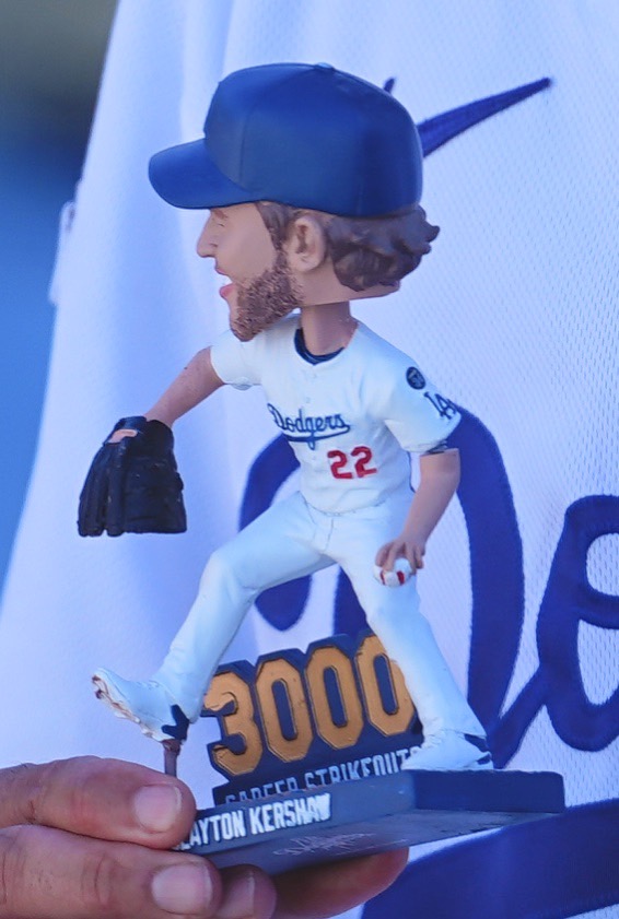 CLAYTON KERSHAW 3000奪三振 ボブルヘッド 👑⚾️ Clayton Kershaw