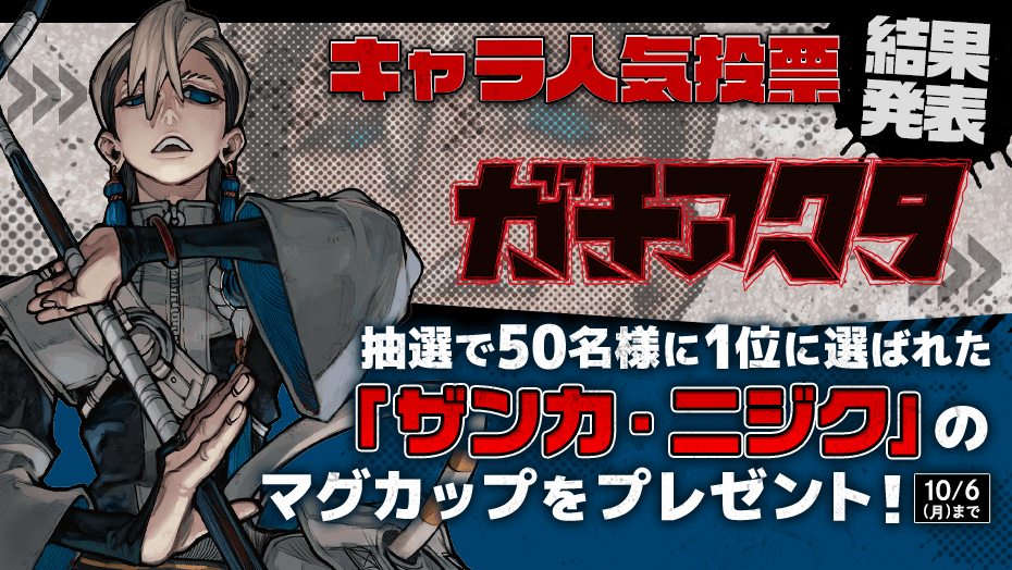 ガチアクタ 』 🗳️キャラ人気投票【結果発表】🙌✨ 堂々🥇1位に選ばれ