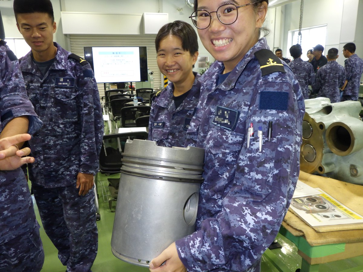 第76期一般幹部候補生課程（第2課程）は、機関実習を行いました