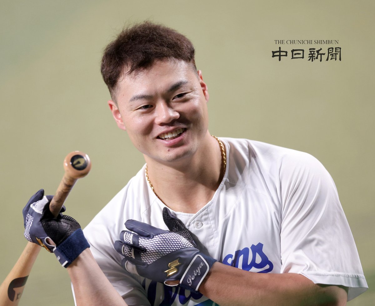 ドラゴンズ】打撃練習する細川選手 #細川成也 #中日新聞 #中日スポーツ