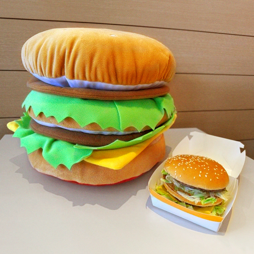 ビックマッククッション懐かしい〜🍔 って思う人少ないかも😅