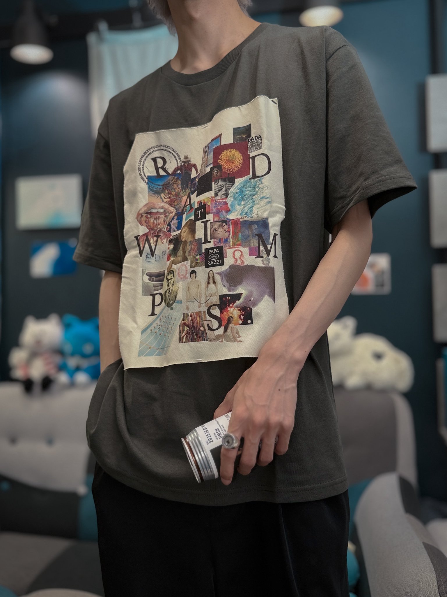 RADWIMPS 特別展 ポップアップ シングルジャケットコラージュTシャツ L