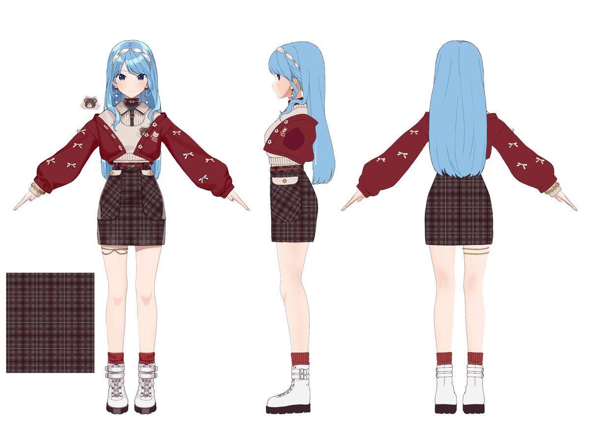 ୨୧ ┈┈┈┈┈┈┈┈┈┈┈┈ ୨୧ 🌸#miComet新衣装☄ 🐻三面図公開