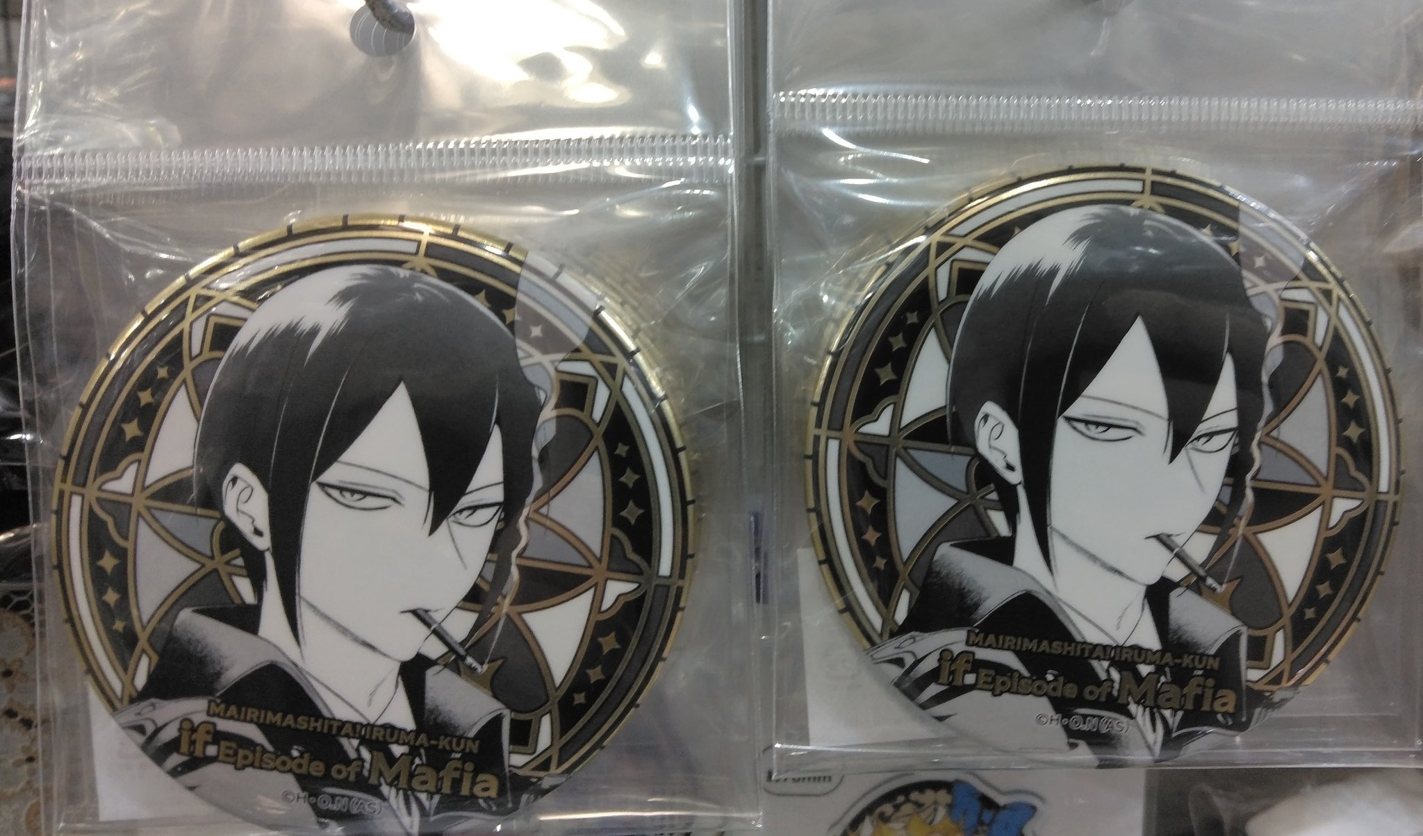 魔入りました！入間くん 魔フィア BIG メタリック 缶バッジ エイト 42