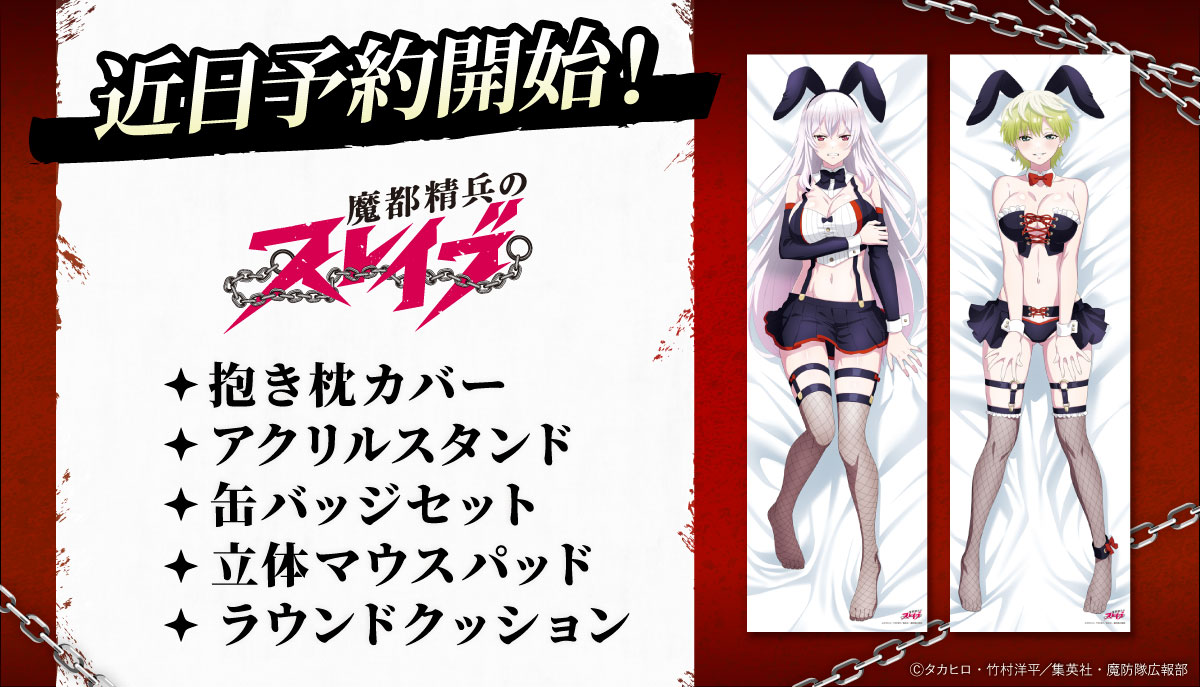 ˏˋ 速報 ˎˊ˗ TVアニメ『魔都精兵のスレイブ』 抱き枕カバー