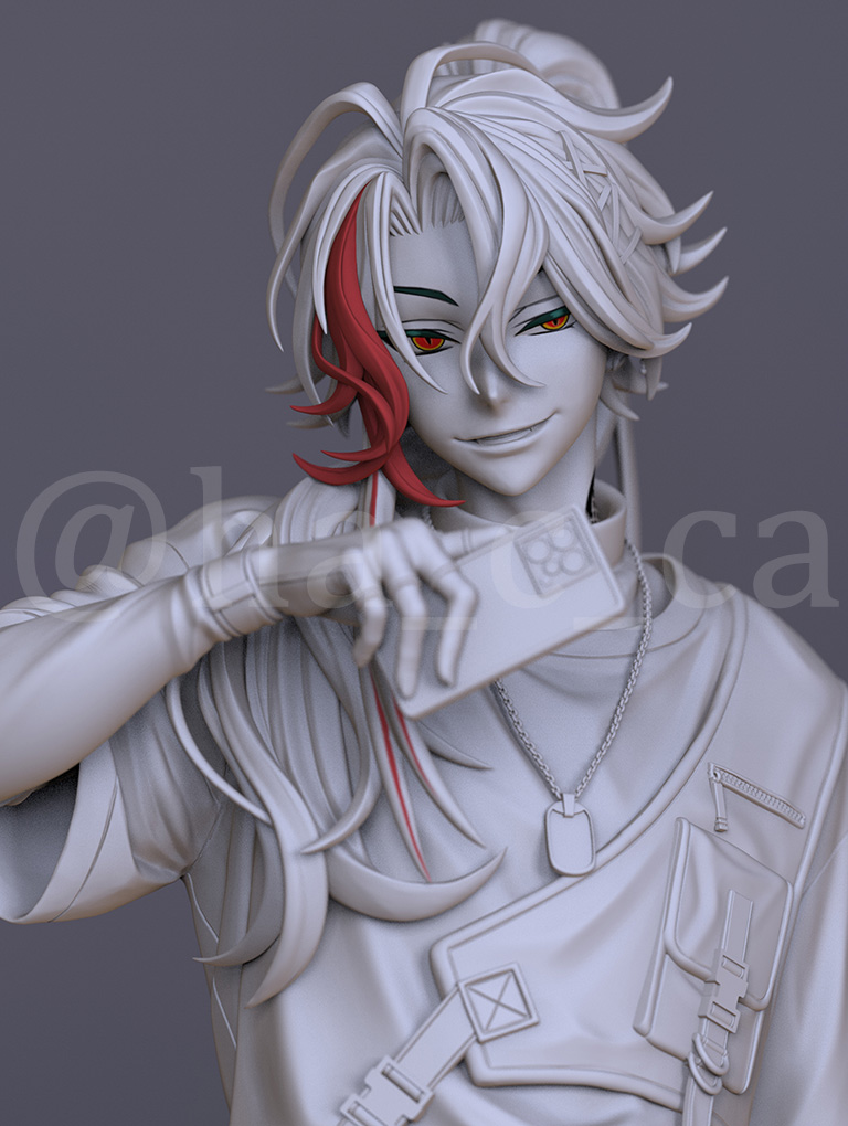 個人的な趣味の造形で、にじさんじの魁星さんを作りました。新衣装紹介