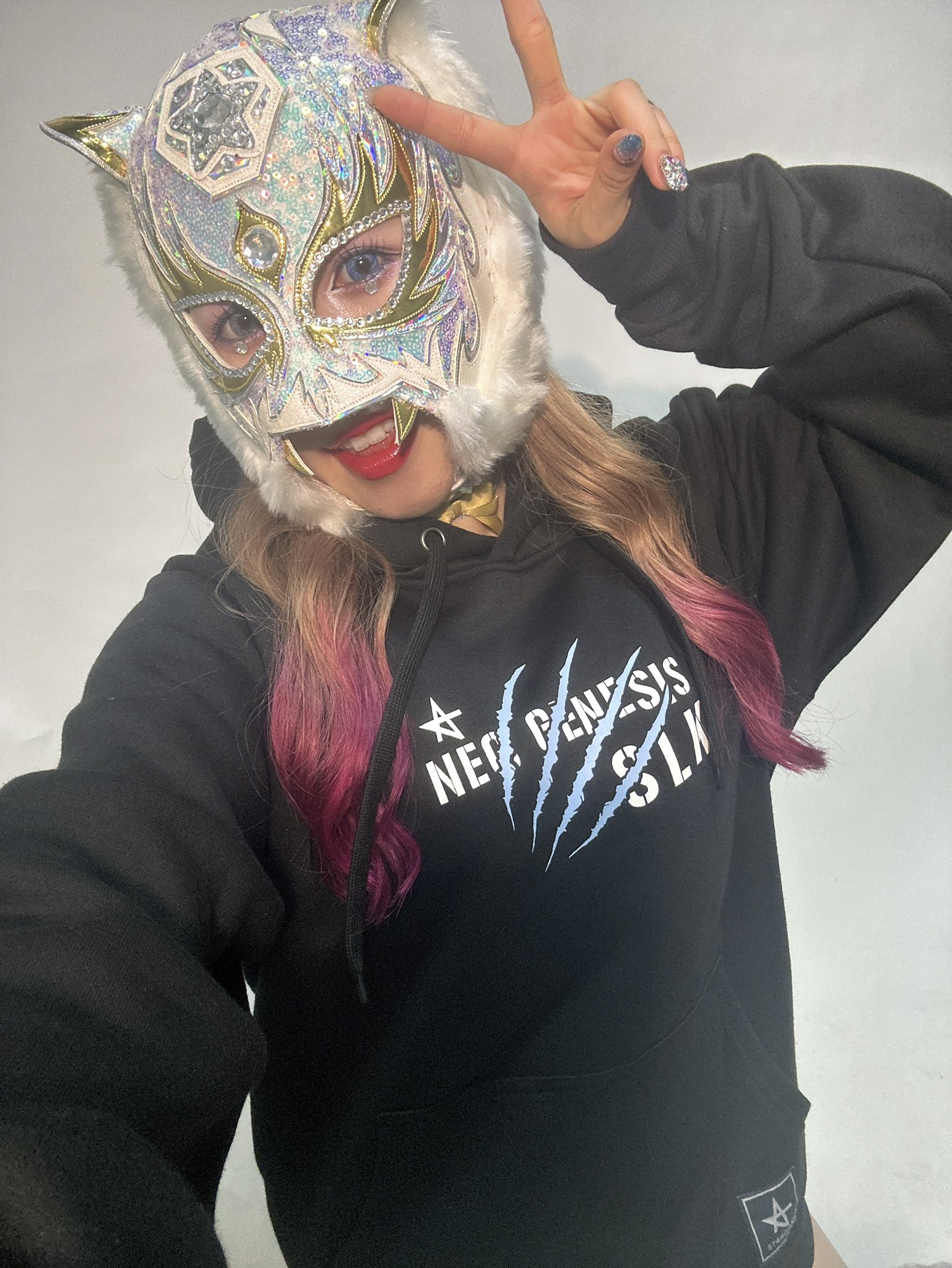 L スターダム 上谷沙弥 プルパーカ タオル・ステッカー付 パーカー、他