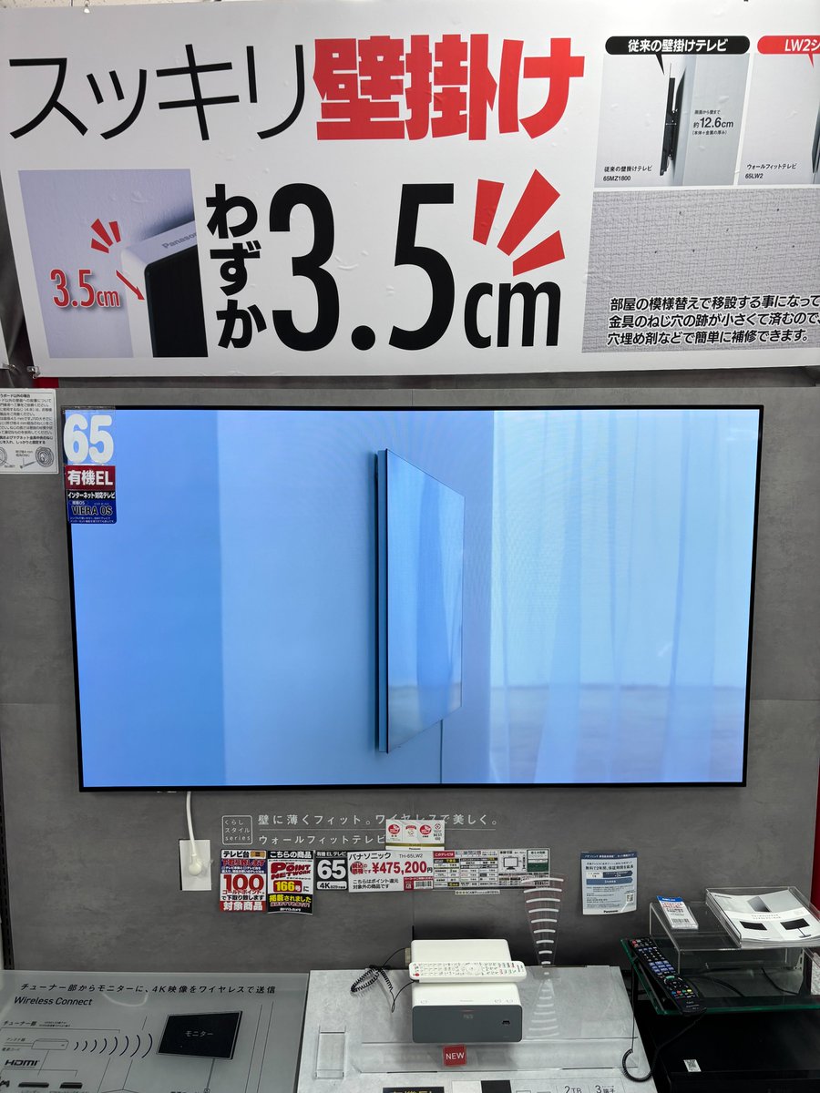 ☆オススメ商品情報☆ Panasonic レイアウトフリーテレビ ＼ 設置場所