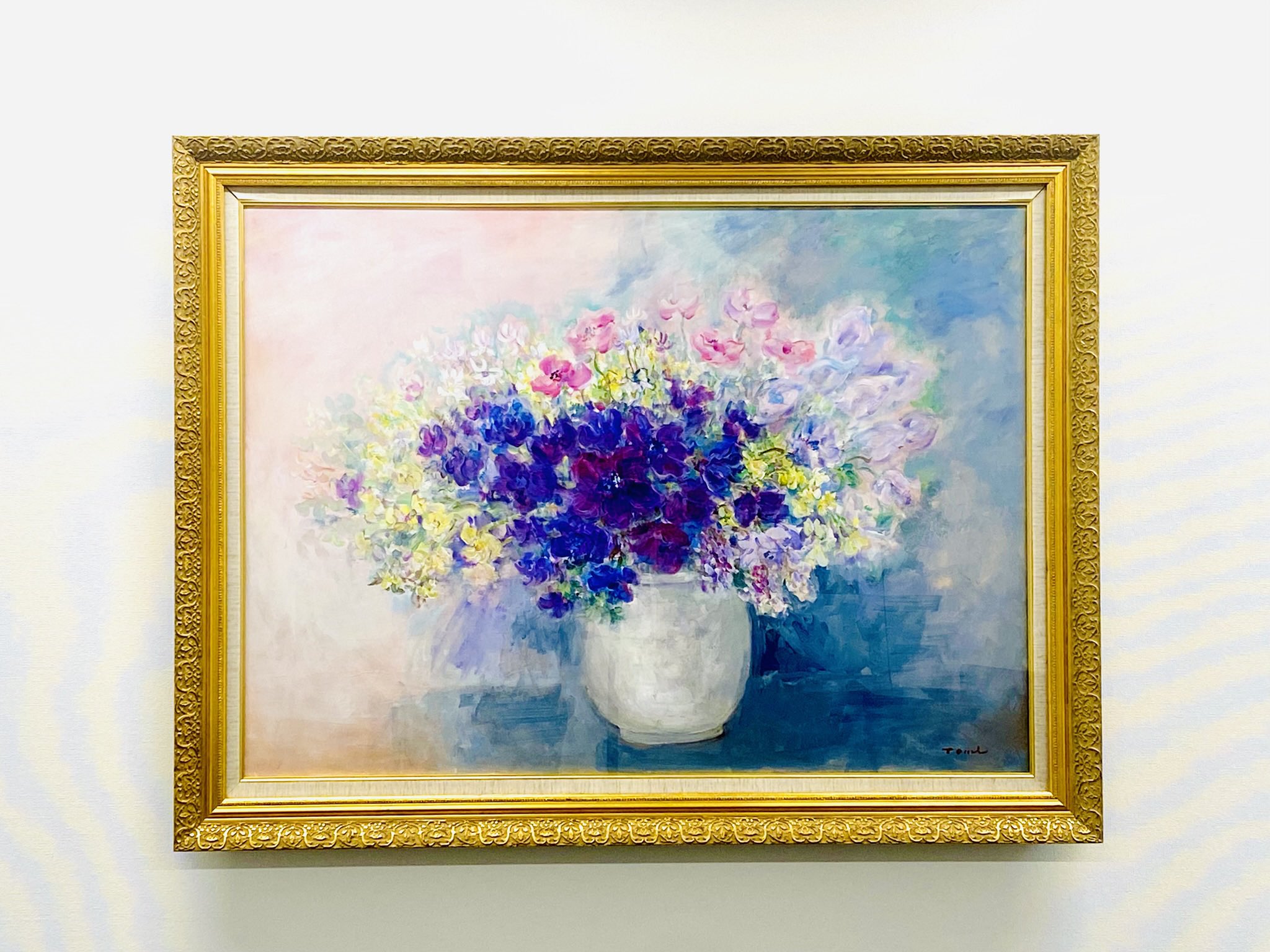 ☆ 金登美(中村登美)画伯 【大型油絵・水彩画・ガラス絵】3集