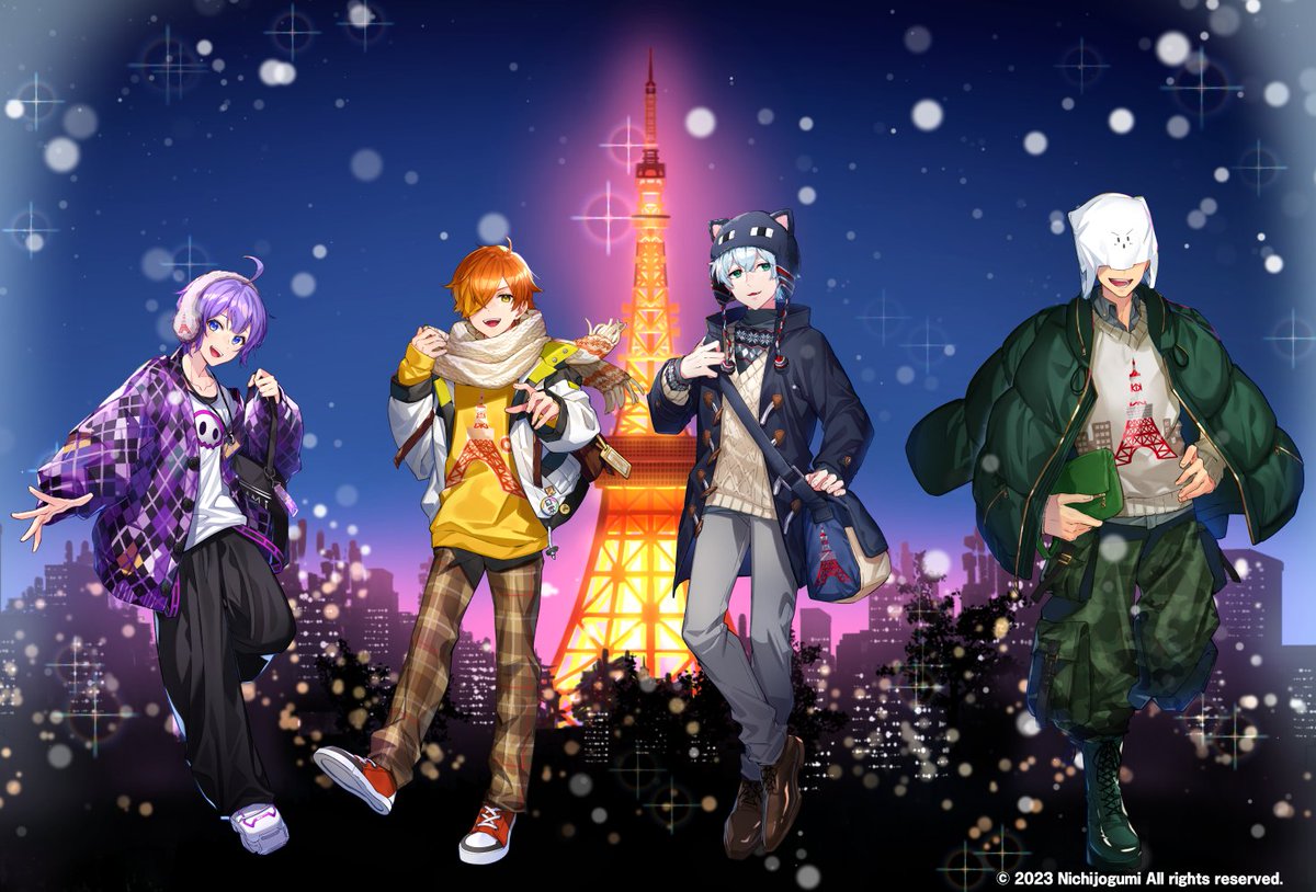 日常組×RED° TOKYO TOWER コラボ イラスト担当させていただきました