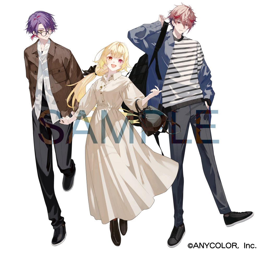 にじさんじ×＆mallコラボにて、星川サラさん、渡会雲雀さん、セラフ