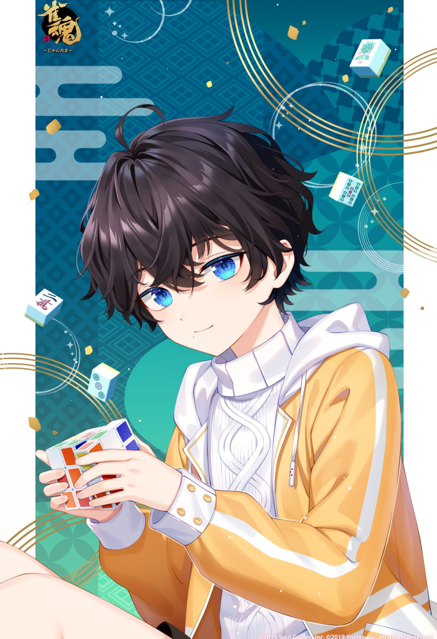 雀魂 じゃんたま 一ノ瀬空 イラストペーパー 額縁スタンド 雀魂 じゃん