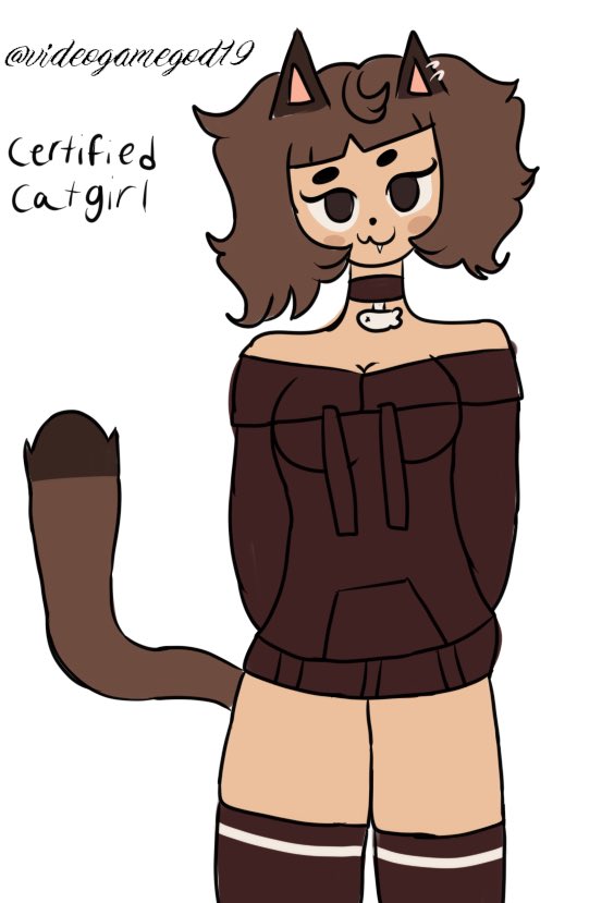 Cat girl Mimi fan art for @crispytyph