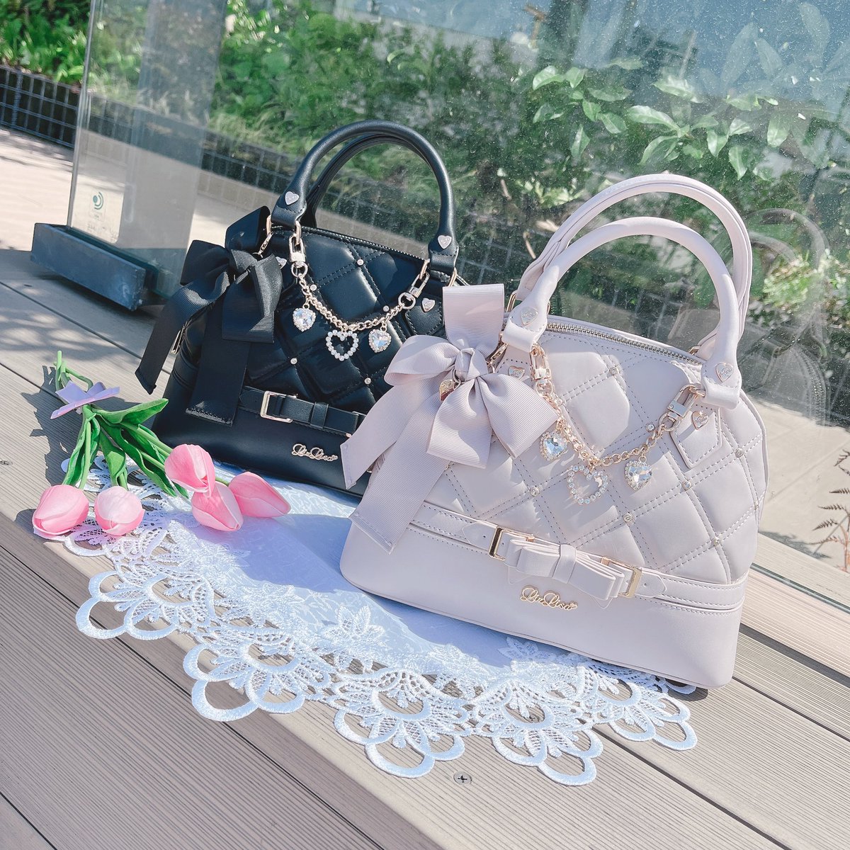 ㅤㅤㅤ -- 𝐑𝐞𝐜𝐨𝐦𝐦𝐞𝐧𝐝 -- #ビジューキルティングハンドバッグ