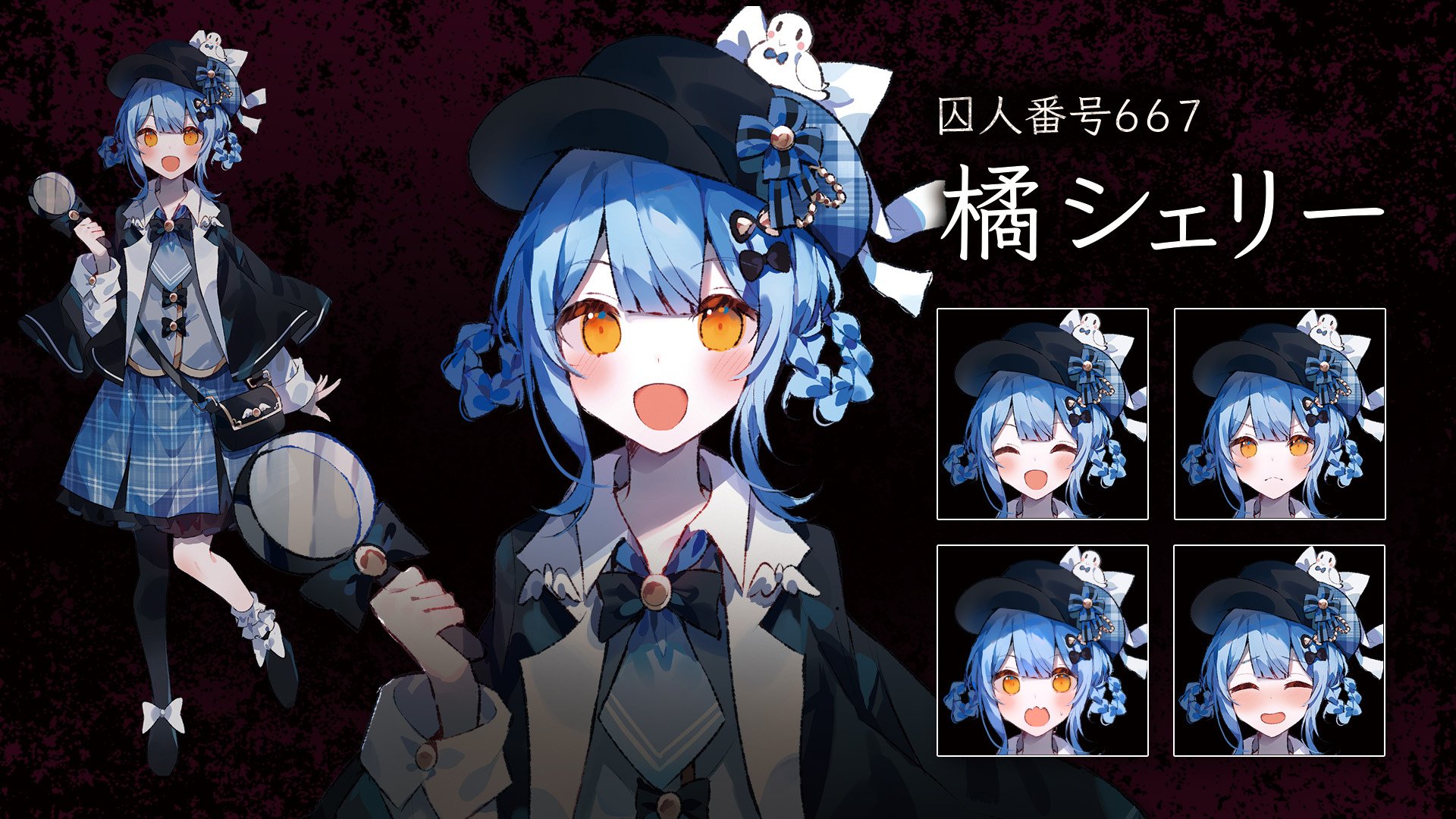 魔法少女ノ魔女裁判～the first page～ 缶バッジ 5個 橘シェリー 魔法少女