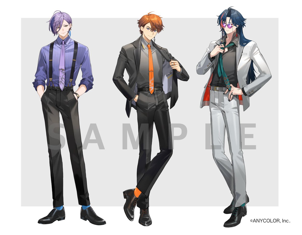 にじさんじ ✕ HUBコラボにて3SKMの北見遊征さん、魁星さん、榊ネス