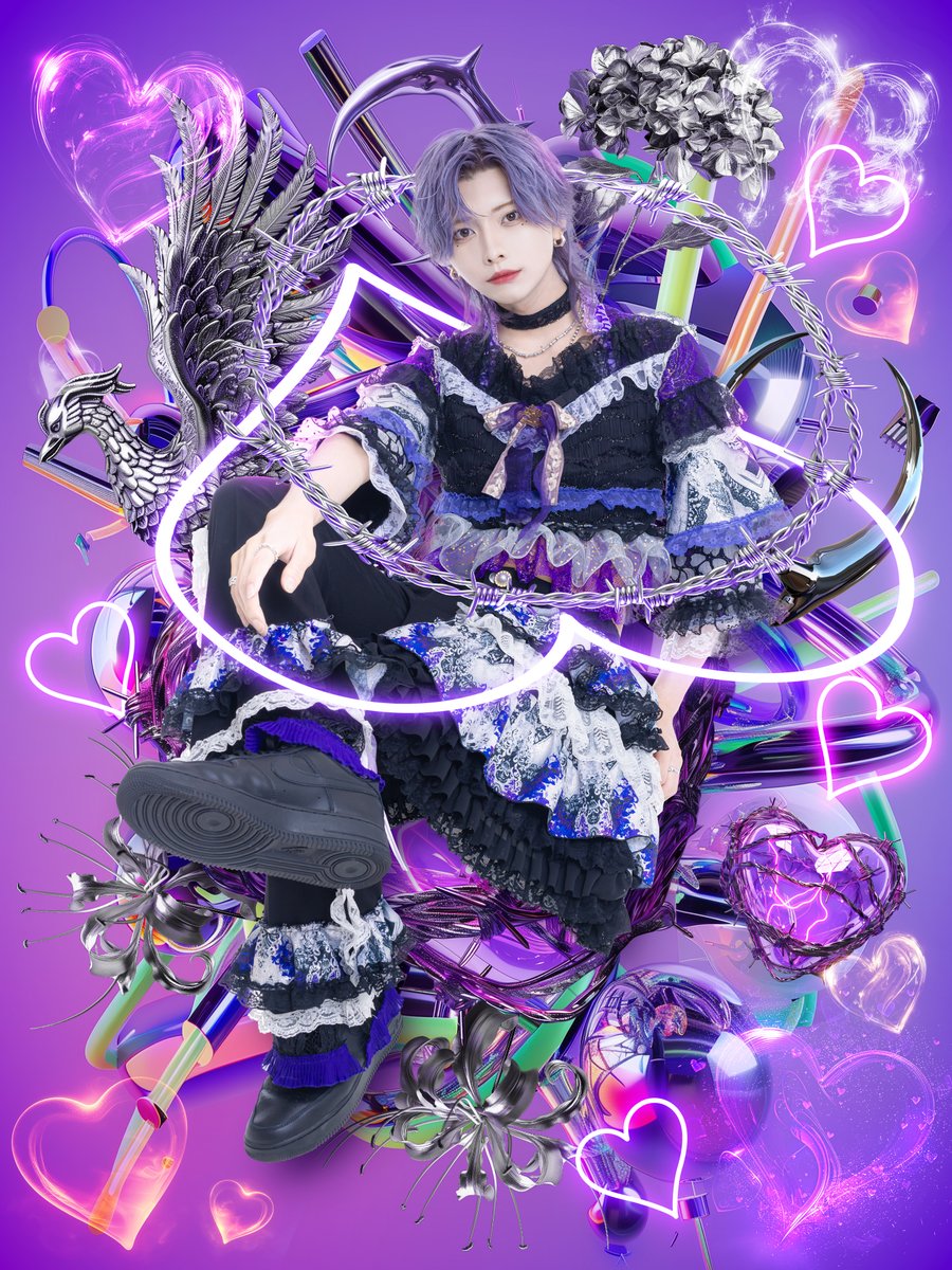 新アー写公開③】 ♡.*・ﾟ┈┈┈┈┈┈┈┈┈┈┈ 💜Name：ゆそん