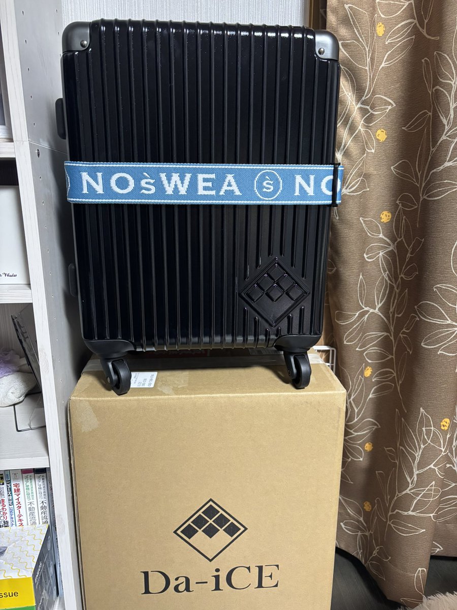 ノースウェアのキャリーベルト 届いた✈️ か、かわいい