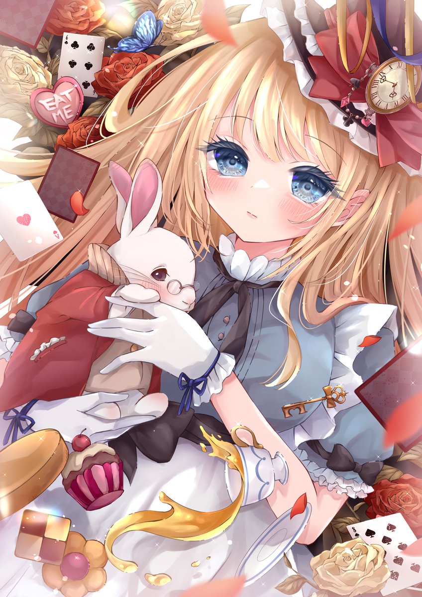 アリス ,時計ウサギ 「#作風が気に入ったらフォローしてください