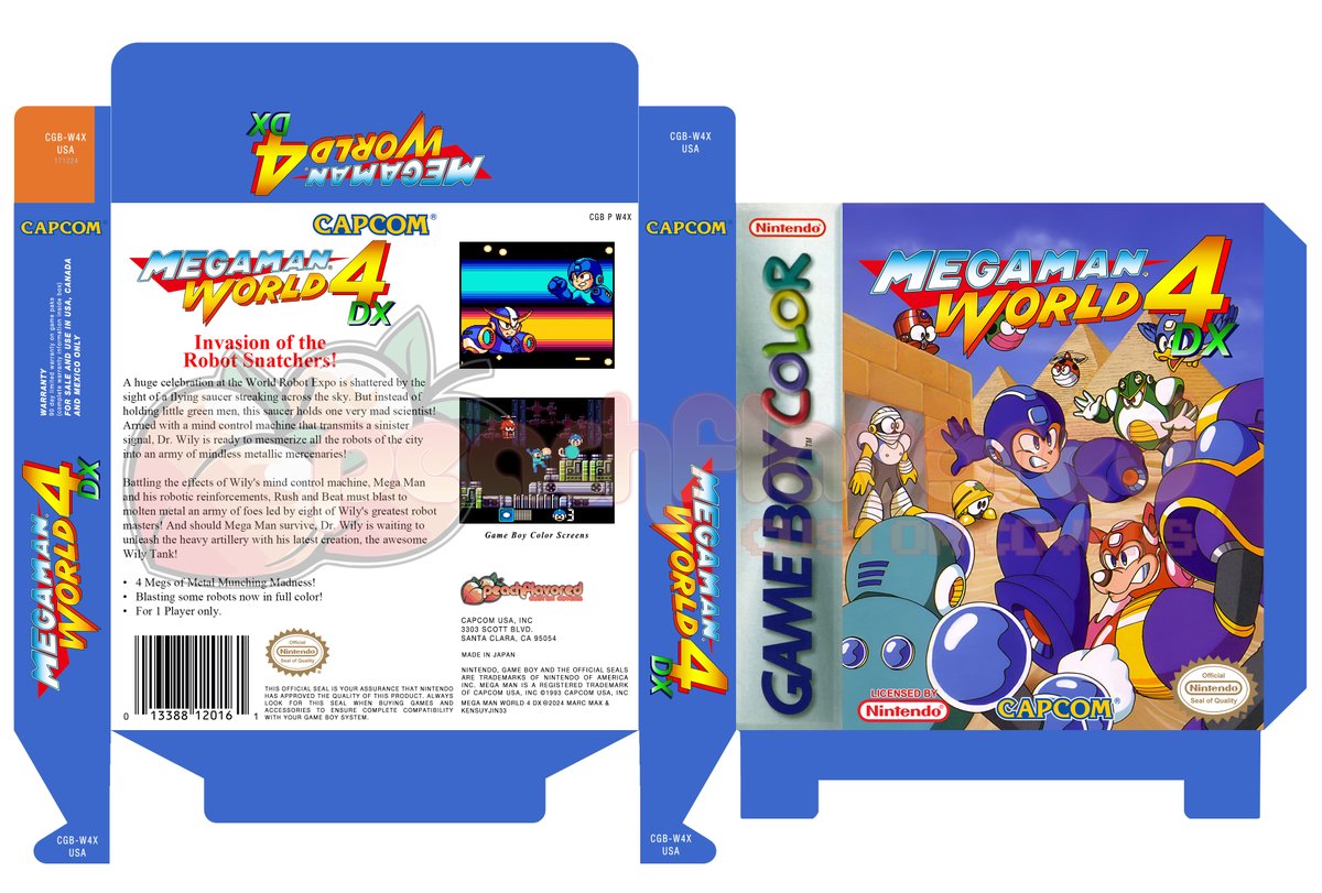 Celebrating the release of #MegaMan World 4 DX by @marc_robledo