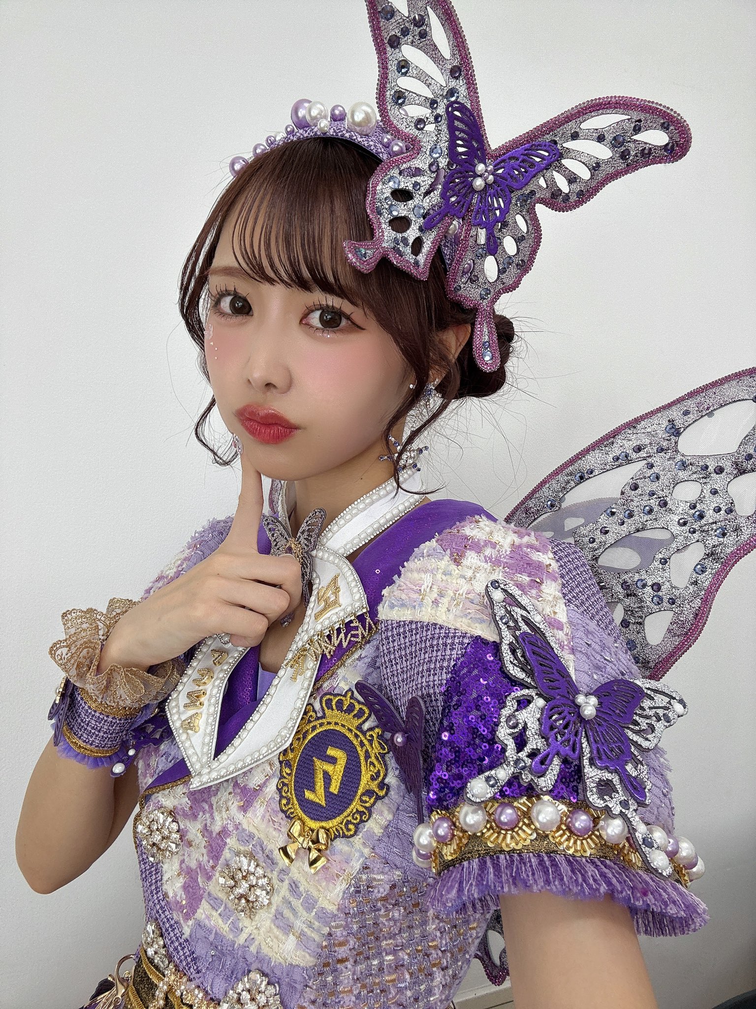 FRUITS ZIPPER LUNA ユニフォーム 薄紫 仲川瑠夏 FRUITS ZIPPER LUNA