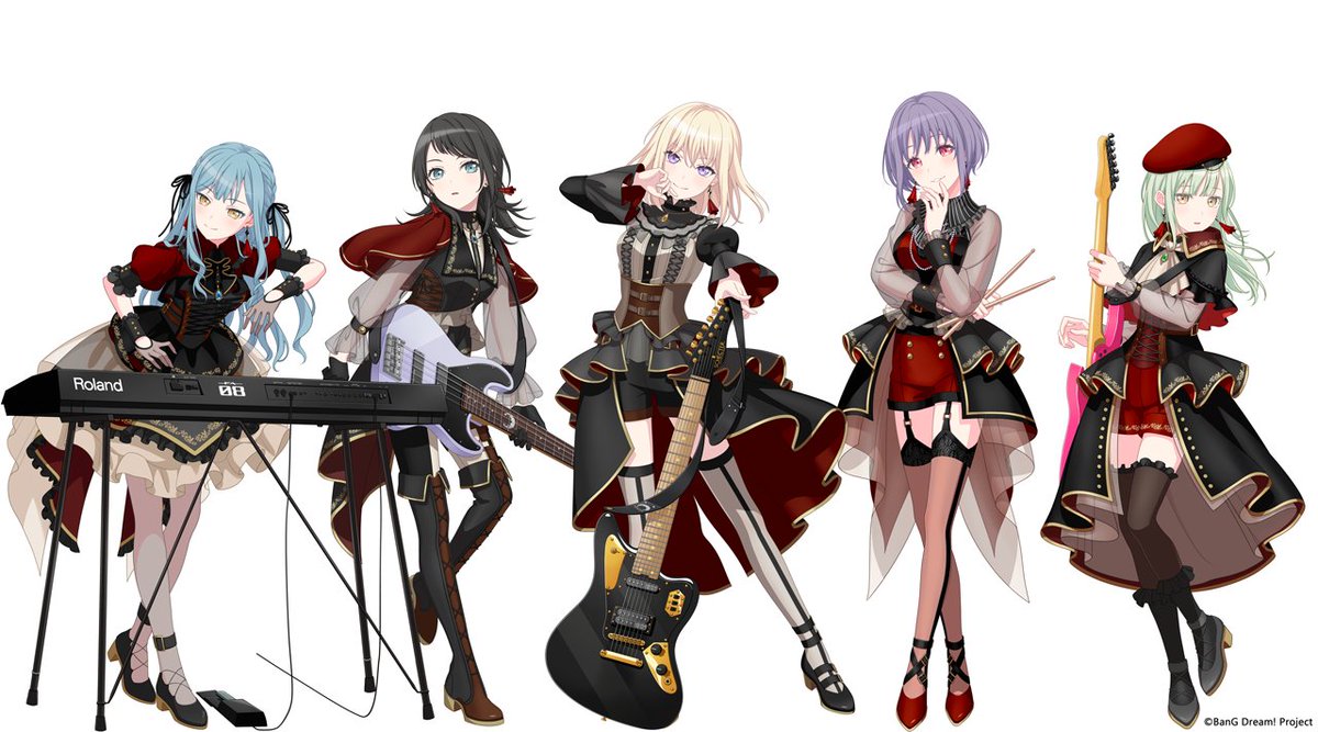 続いては #AveMujica ！ 10周年衣装キービジュアルをお披露目🌙 初期