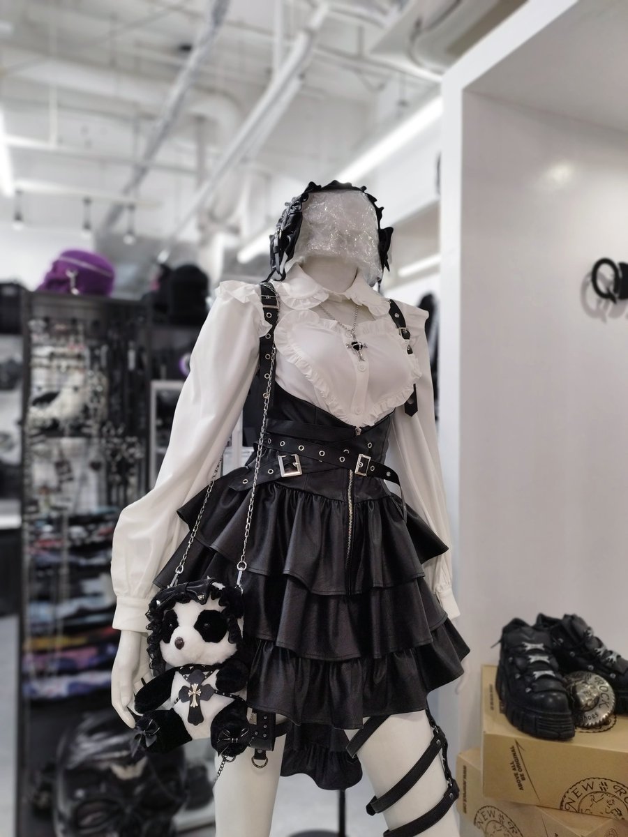 Dress [BLK] Heart Frill IMVAL / コスプレ衣装