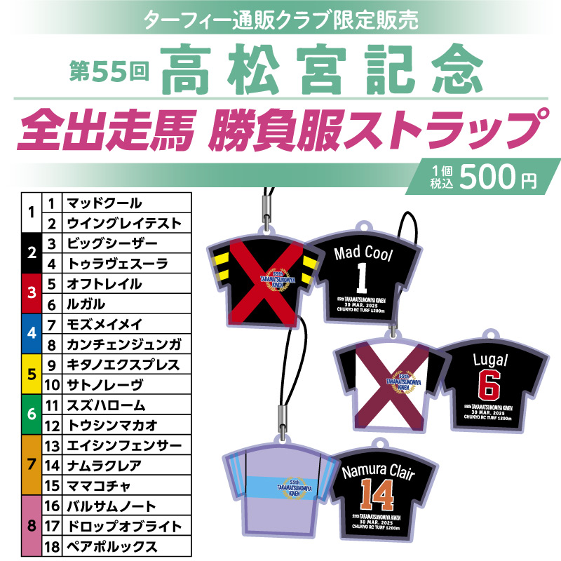 期間限定発売！】 3/30(日)に行われる第55回高松宮記念の馬番