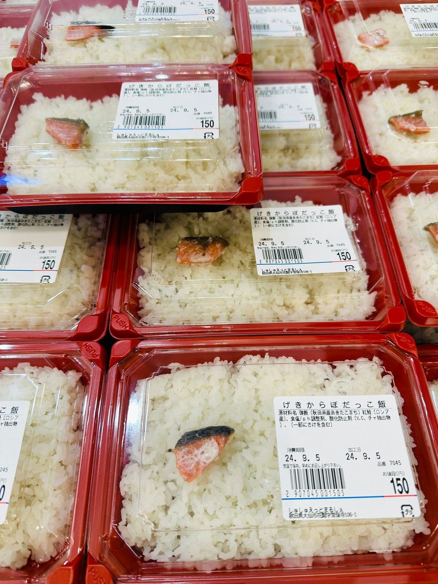 これが150円のシャケ弁か